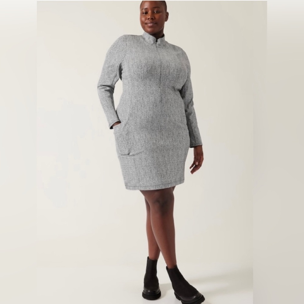 NWT Athleta Delancey Textured Dress Size 2X. - Picture 2 of 9